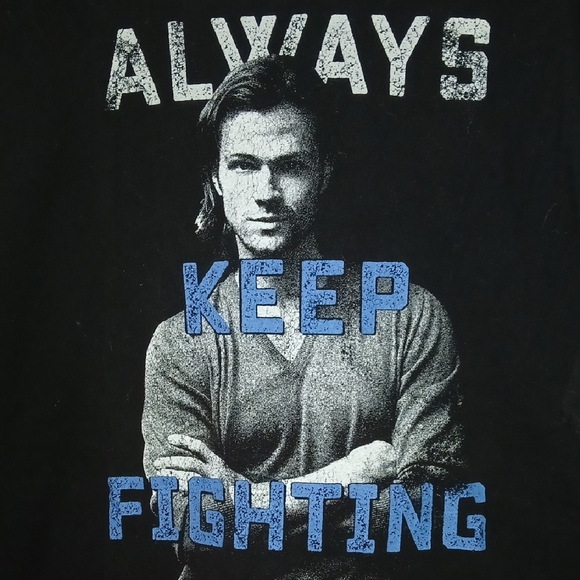 Supernatural Other - Black Graphic T-Shirt Sam Winchester.